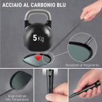 Small Yosukata Set di Utensili per Wok: Spatola, Mestolo e Bacchette in Bambù per Wok in Acciaio ai Carbonio Pre-Stagionato da 43 cm