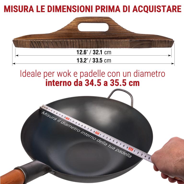 Yosukata Coperchio in Legno per Wok 34cm