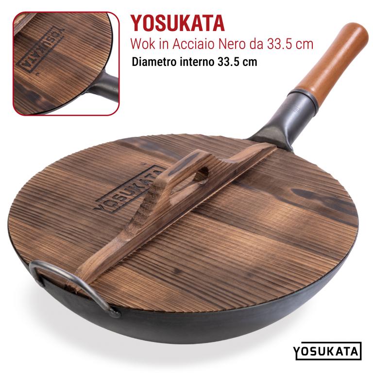 Yosukata Coperchio in Legno per Wok 34cm