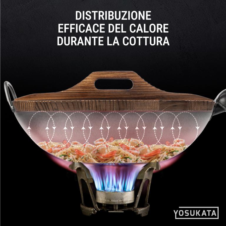 Yosukata Coperchio in Legno per Wok 34cm