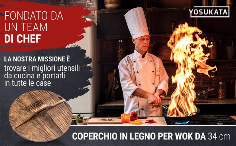 Yosukata Coperchio in Legno per Wok 34cm