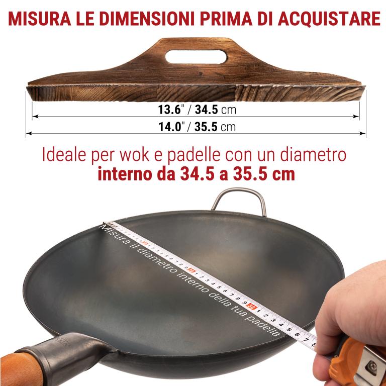 Yosukata Coperchio in Legno per Wok 36cm