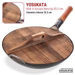 Small Yosukata Coperchio in Legno per Wok 36cm