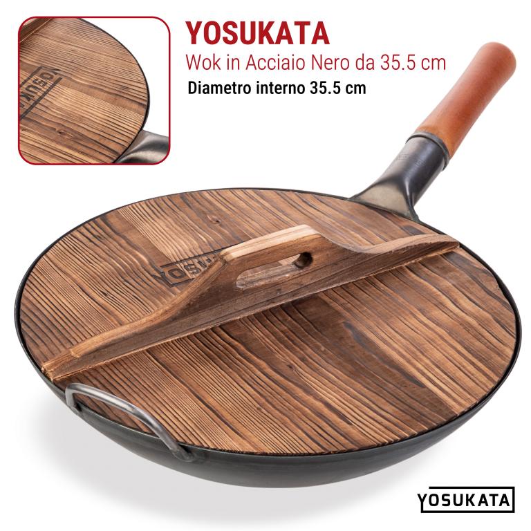 Yosukata Coperchio in Legno per Wok 36cm