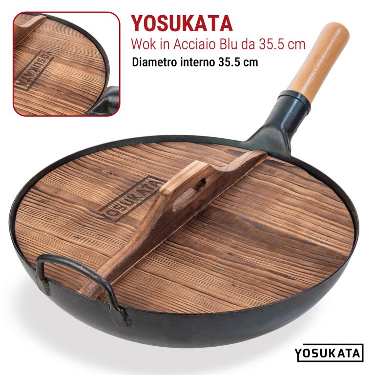 Yosukata Coperchio in Legno per Wok 36cm