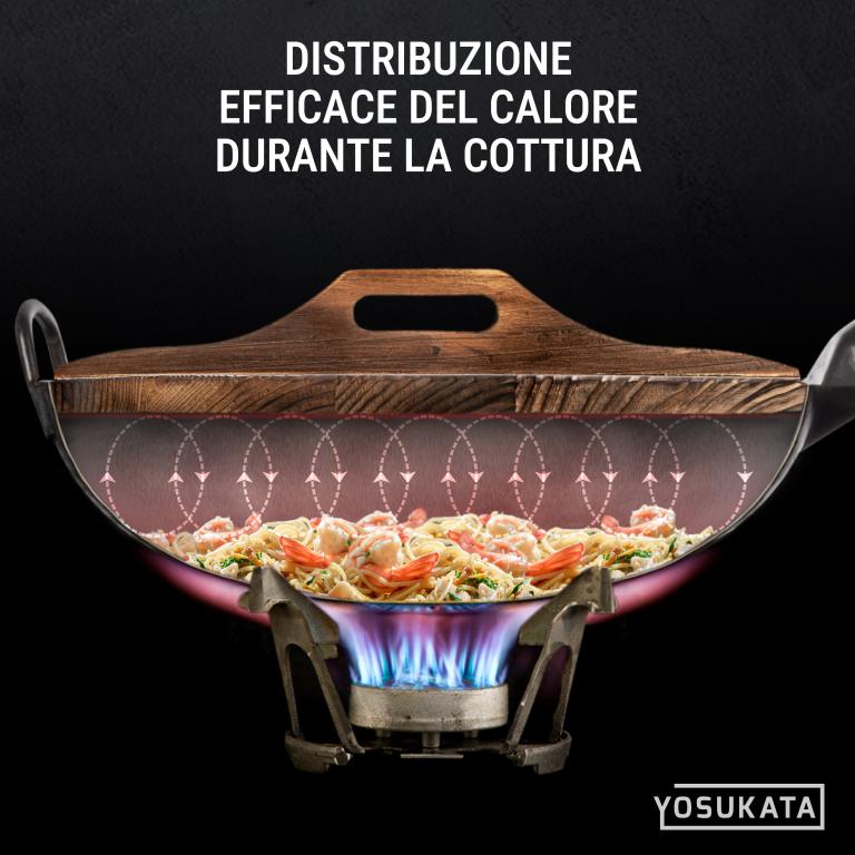 Yosukata Coperchio in Legno per Wok 36cm