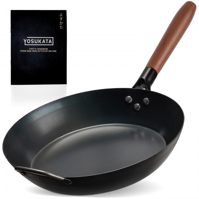 Yosukata Padelle in Acciaio ai Carbonio Nero (Stagionato) 30cm